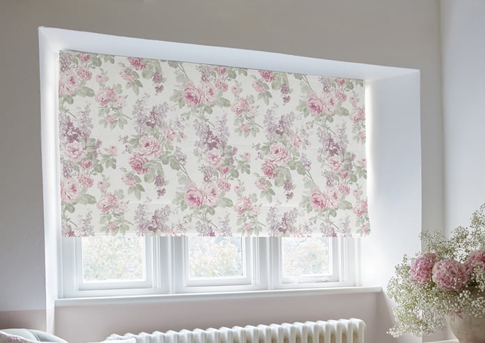 Shabby Chic by Rachel Ashwell Wild Garden, Lilac - Roman Blind - Image 5